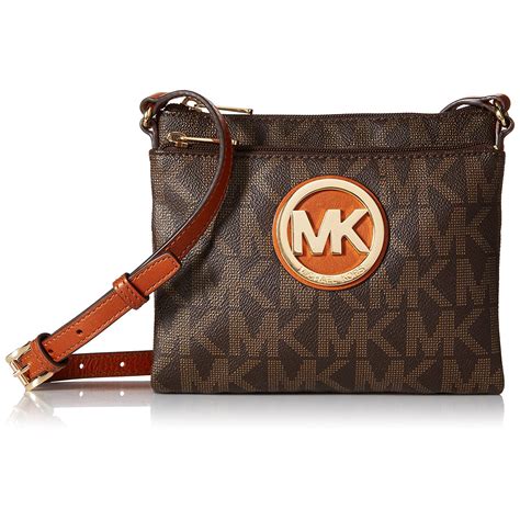 michael kors brown leather tote and turtle shell|Michael Kors crossbody bag brown.